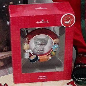 🎈BRAND NEW 🎈HALLMARK CAT PHOTO ORNAMENT